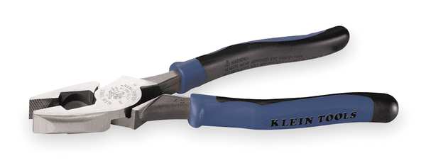 9 1/2 in Journeyman(TM) Linemans Plier High Leverage w/ Fish Tape Puller , Steel