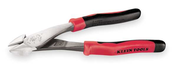 8 1/8 in High Leverage Diagonal Cutting Plier Standard Cut Oval Nose Uninsulated