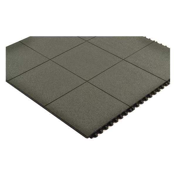 Interlocking Antifatigue Mat Tile Rubber 3 ft 3 ft 3/4 in