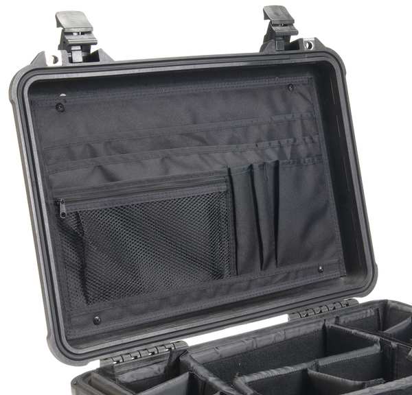 Black Ballistic Nylon Lid Organizer, 20 in W, 11