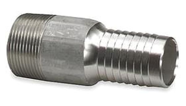 Straight Double Bolt or Band, 3 in Hose I.D, 3 in Thread