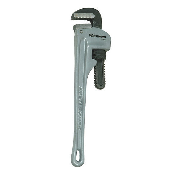 12 in L 2 in Cap. Aluminum Straight Pipe Wrench