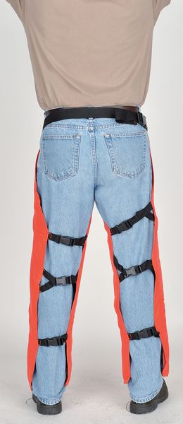 Chainsaw Chaps, Orange, Nylon, 39 in Length