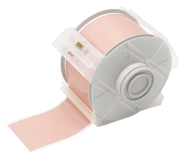 Label Tape Cartridge, Pink, Labels/Roll: Continuous
