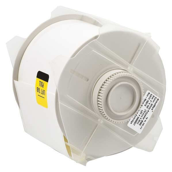 Label Tape Cartridge, White, Labels/Roll: Continuous