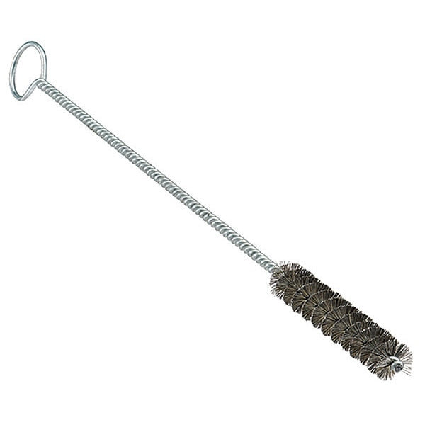 Tube and Pipe Brush, 16 1/2 in L Handle, 1 1/2 in L Brush, Tan, Stainless steel, 18 in L Overall