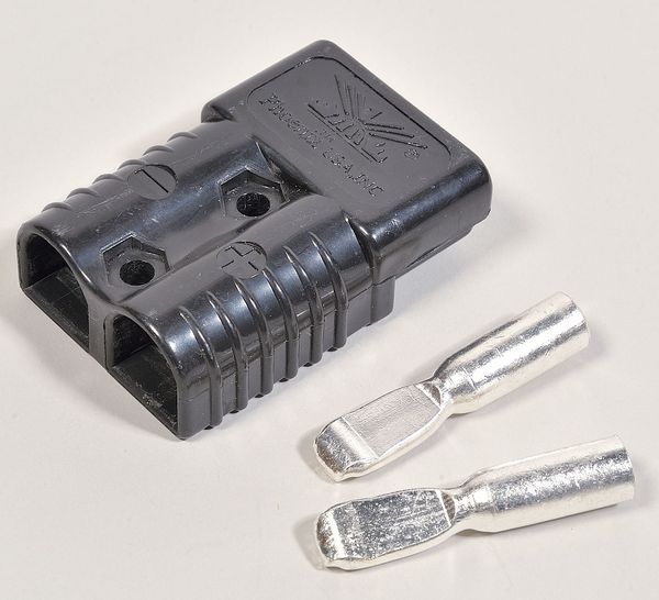 Plug Connector, 4 In, Black