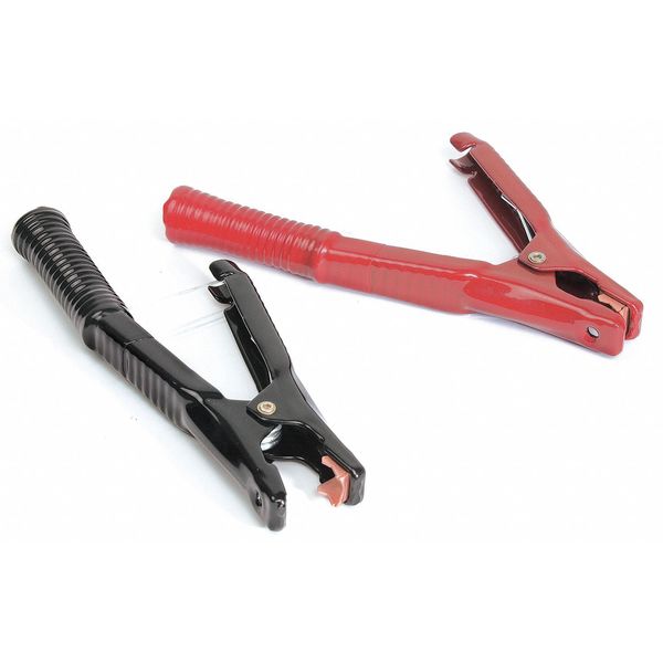 Heavy Duty Clamp, 500A, Red/Black, PR