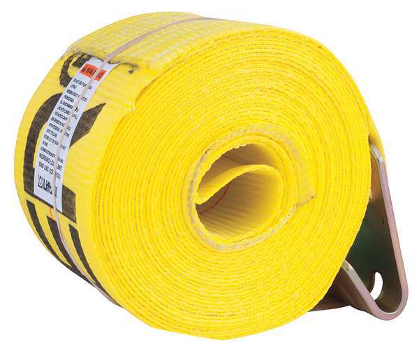 Winch Strap, 30 ft x 4 In, 5000 lb