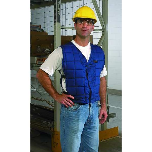 Large Cotton Cooling Vest, Blue