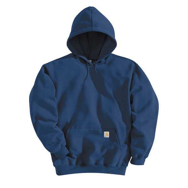 Hooded Sweatshirt, Navy, 50 Cotton/50 PET, XL