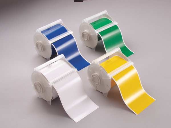 Label Tape Cartridge, Light Blue, Labels/Roll: Continuous