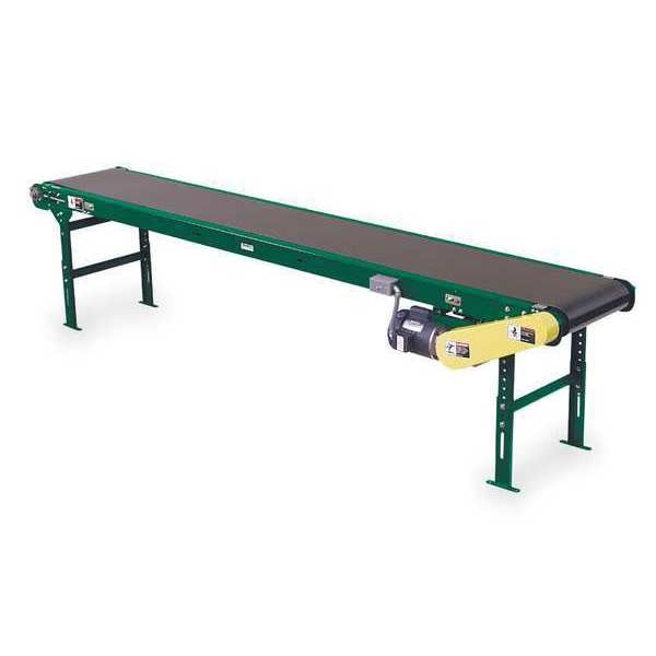 Slider Bed Belt Conveyor, 16 ft L, 22 1/2 in W, 410 lb Load Capacity