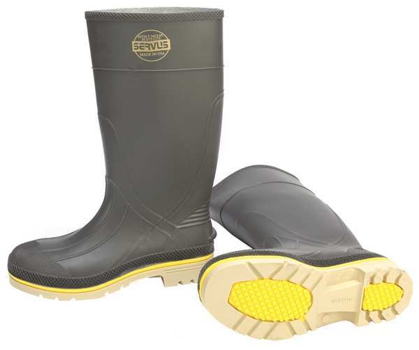 Men's Steel Rubber Boot Gray
