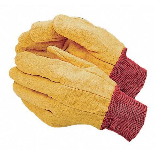 Chore Gloves, Cotton Flannel, XL, Green, PR