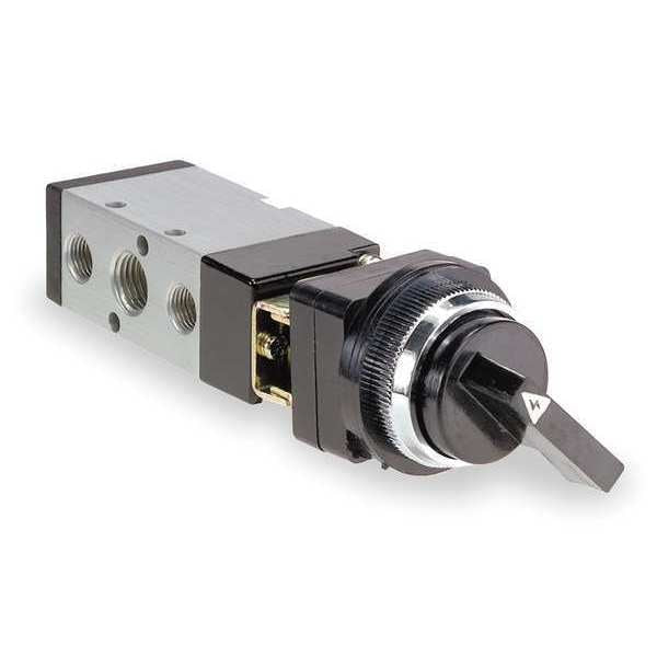 Manual Air Control Valve, 4-Way, 1/4in NPT