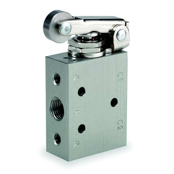 Manual Air Control Valve, 4-Way, 1/8in NPT