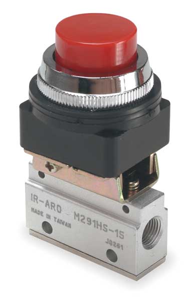 Manual Air Control Valve, 3-Way, 1/8in NPT