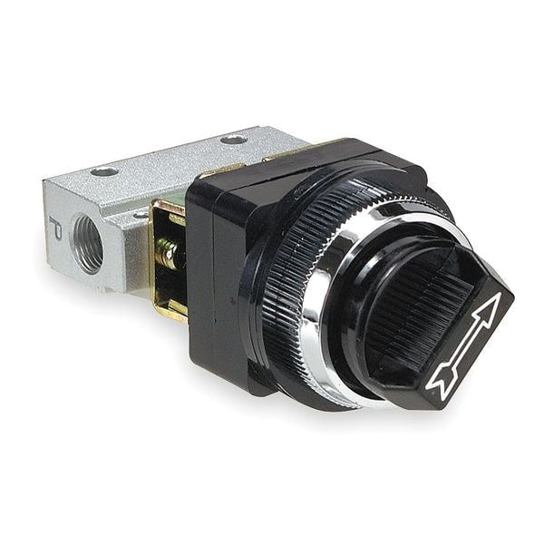 Manual Air Control Valve, 3-Way, 1/8in NPT
