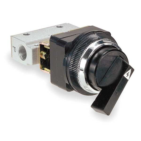 Manual Air Control Valve, 3-Way, 1/8in NPT
