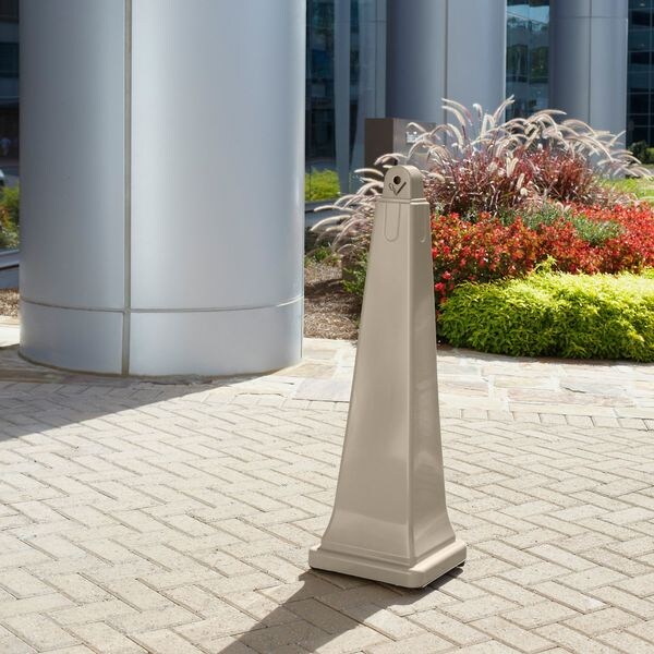 Cigarette Receptacle, 1 gal., Tan