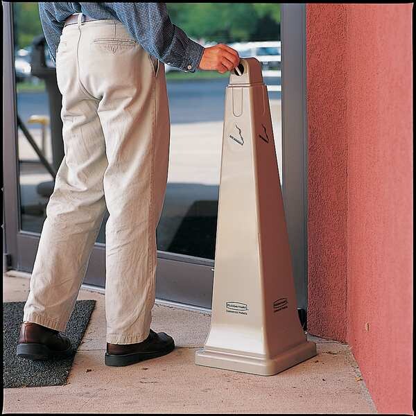 Cigarette Receptacle, 1 gal., Tan