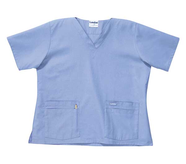 Scrub Cargo Pants, L, Blue, Mens