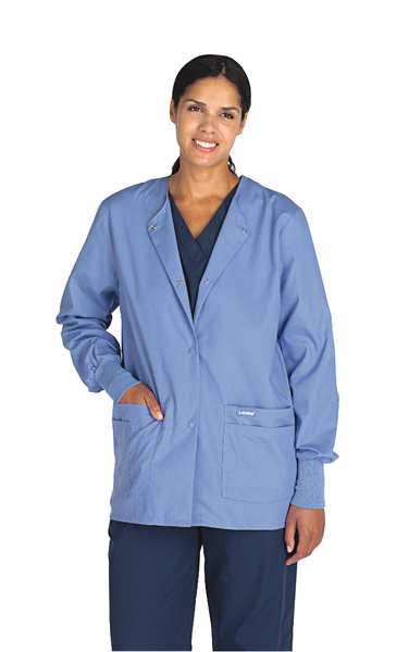 Scrub Shirt, Blue, Womens, L