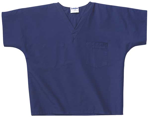 Scrub Shirt, XS, Navy, Unisex