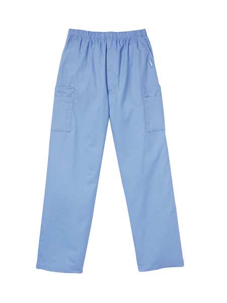 Scrub Cargo Pants, L, Blue, Mens