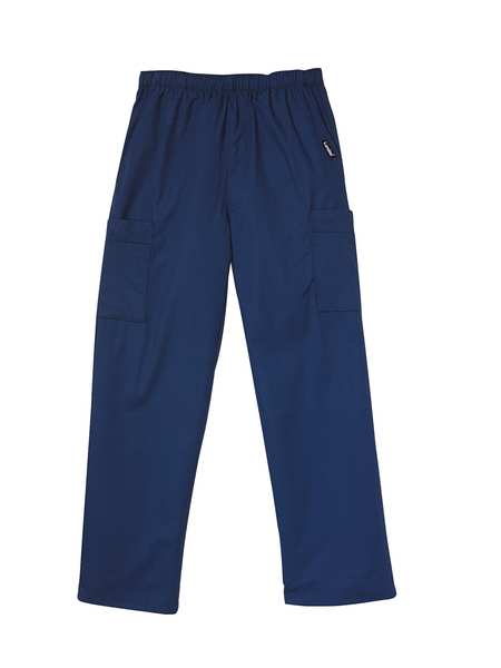 Scrub Cargo Pants, L, Blue, Mens