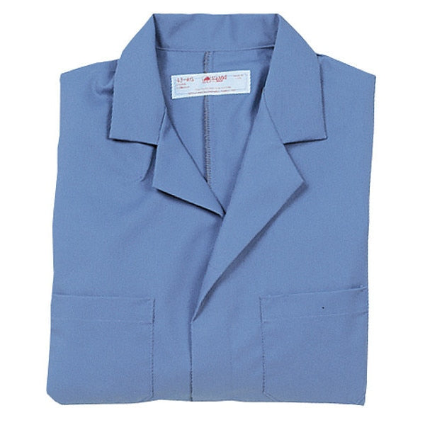 Collared Lab Coat, XL, Navy
