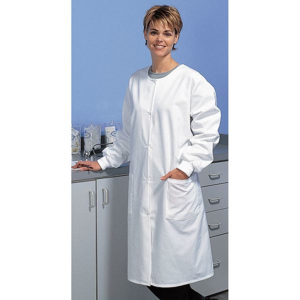 Lab Coat, XL, White, 41 In. L