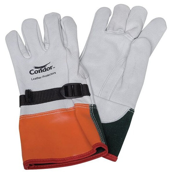 Elec. Glove Protector, 10, Wht/Org/Grn, PR