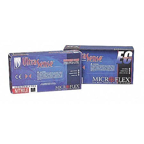 Exam Gloves, Nitrile, Powder Free, Blue, L, 100 PK