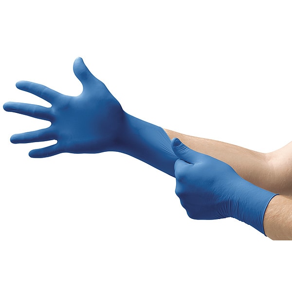 Exam Gloves, Nitrile, Powder Free, Blue, XS, 100 PK