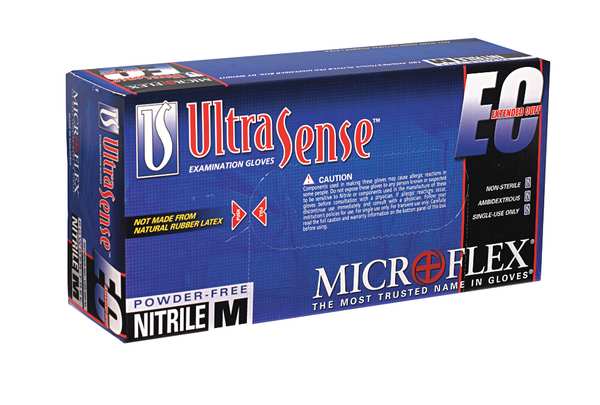 Exam Gloves, Nitrile, Powder Free, Blue, S, 100 PK