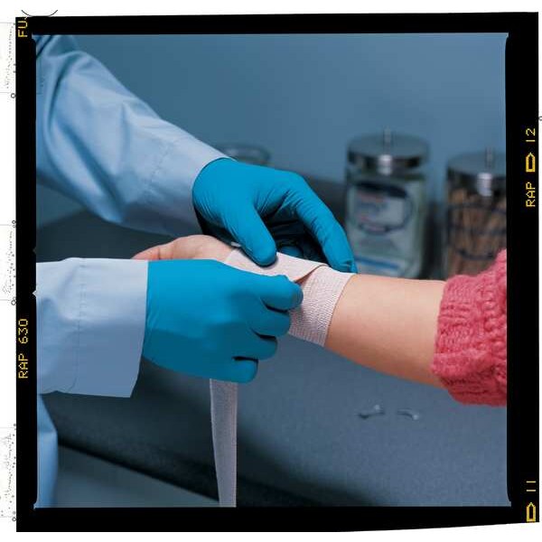 Microflex Disposable Nitrile Gloves, Exam Grade, Fully Textured, Powder-Free, L, Green, 50 Pack