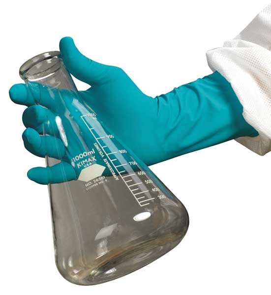 Fully Textured Exam Gloves, Nitrile, Powder Free, Green, S, 50 PK