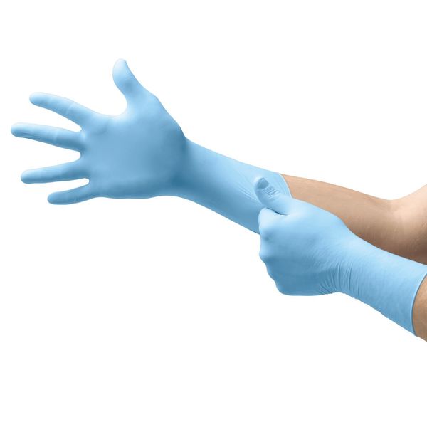 Exam Gloves, Nitrile, Powder Free, Blue, S, 50 PK