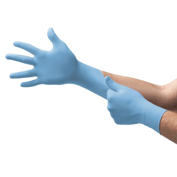 Exam Gloves, Nitrile, Powder Free, Blue, S, 50 PK