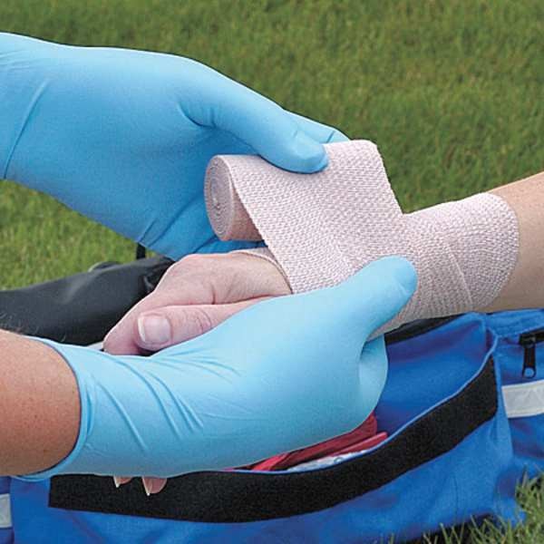 Exam Gloves, Nitrile, Powder Free, Blue, S, 50 PK
