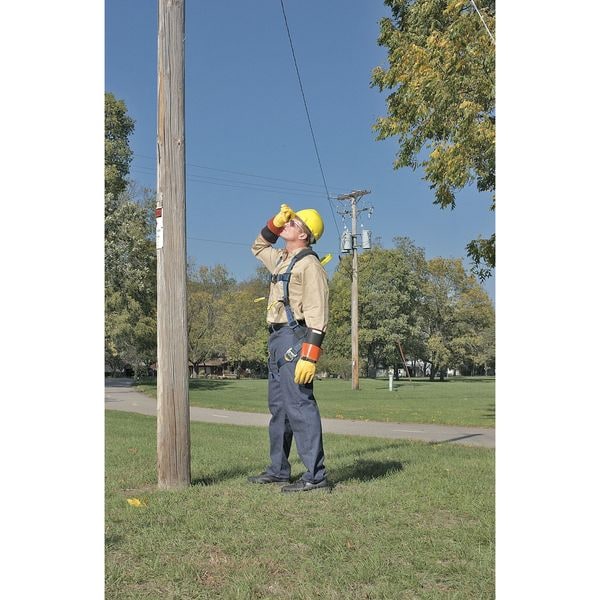 Arc Flash Rescue Full Body Harness, Vest Style, L, Nylon