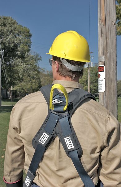 Arc Flash Rescue Full Body Harness, Vest Style, XL, Nylon