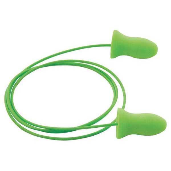 Disposable Corded Ear Plugs, Bell Shape, 33 dB, 100 Pairs