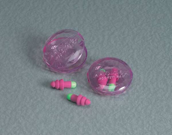 Reusable Uncorded Ear Plugs, Flanged Shape, 27 dB, 50 Pairs