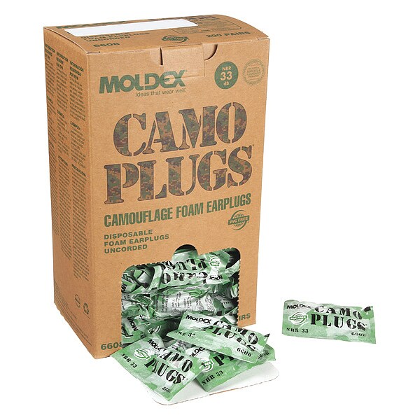 Disposable Corded Ear Plugs, Bullet Shape, 33 dB, 100 Pairs