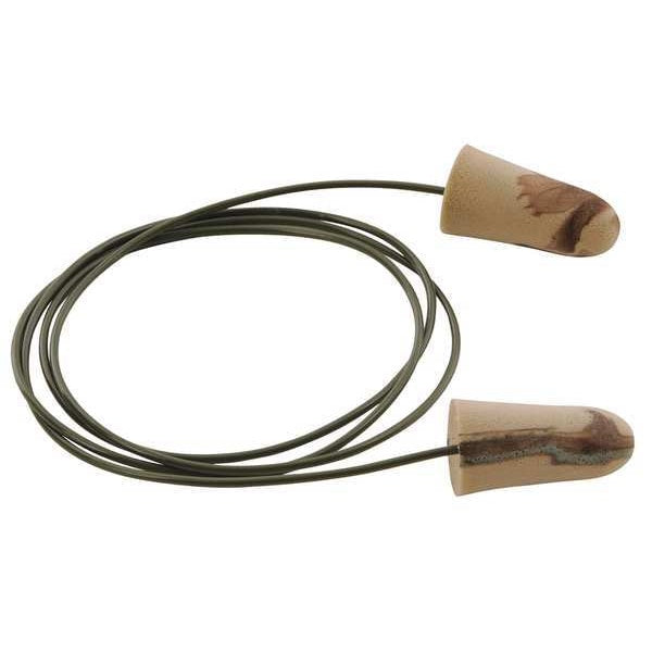 Disposable Corded Ear Plugs, Bullet Shape, 33 dB, 100 Pairs