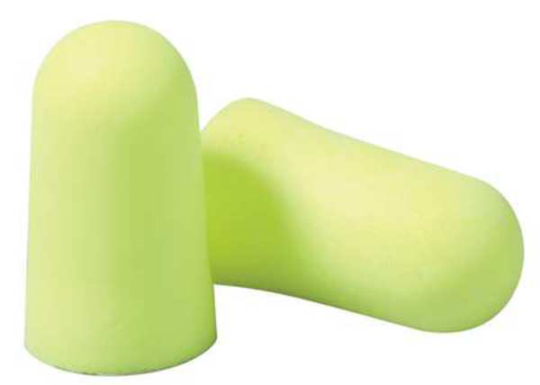 E-A-Rsoft Disposable Uncorded Ear Plugs, Large, Yellow Neons, Bullet Shape, NRR 33 dB, 200 Pairs