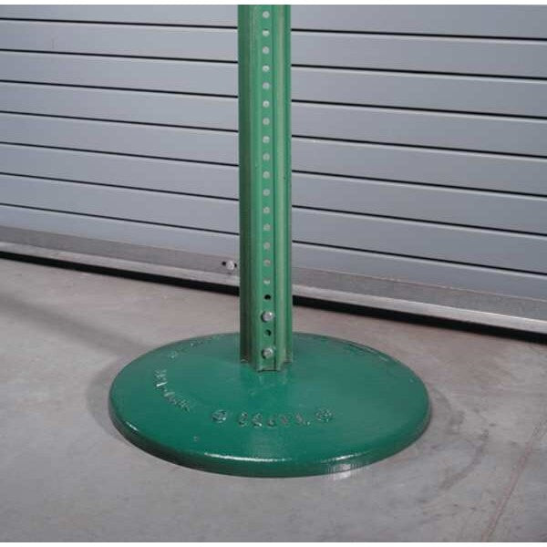 Silver Aluminum Bolt-Down Sign Base ; ft. Aluminum